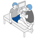 エコーを使用しているセラピストの画像