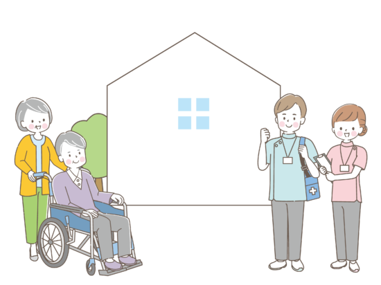 在宅医療・介護のイラスト